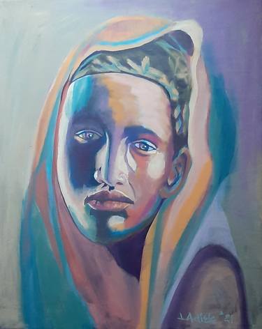 Print of Expressionism Portrait Paintings by Linda Adiele