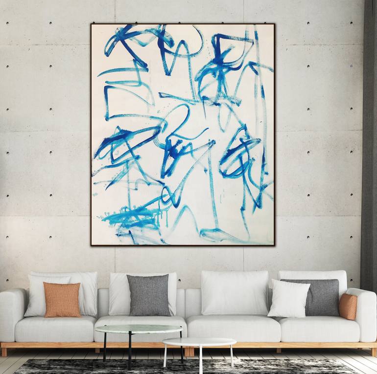 Original Abstract Expressionism Abstract Painting by Lisa B Kong