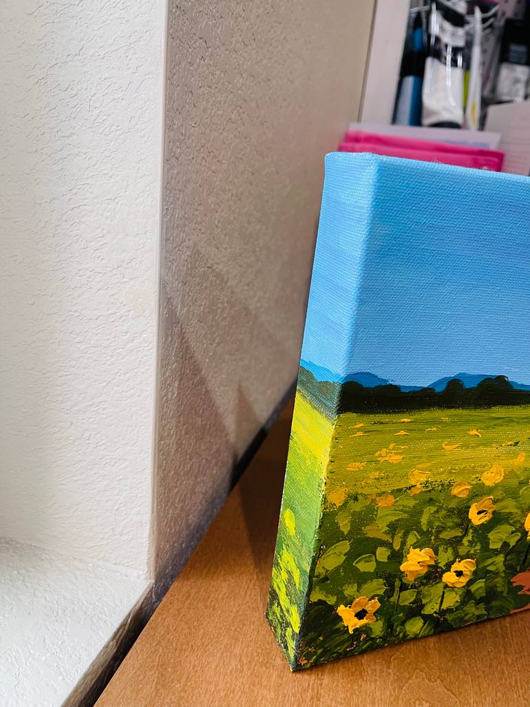 Original Impressionism Floral Painting by Nisha Ghela