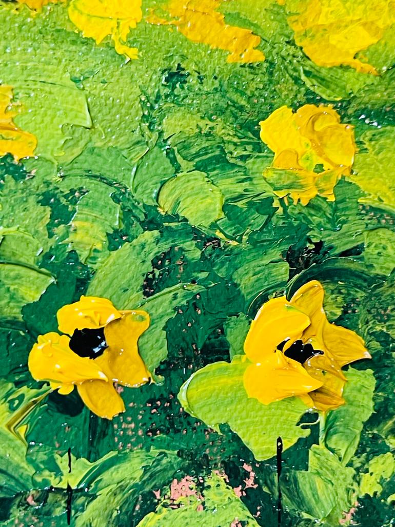Original Impressionism Floral Painting by Nisha Ghela