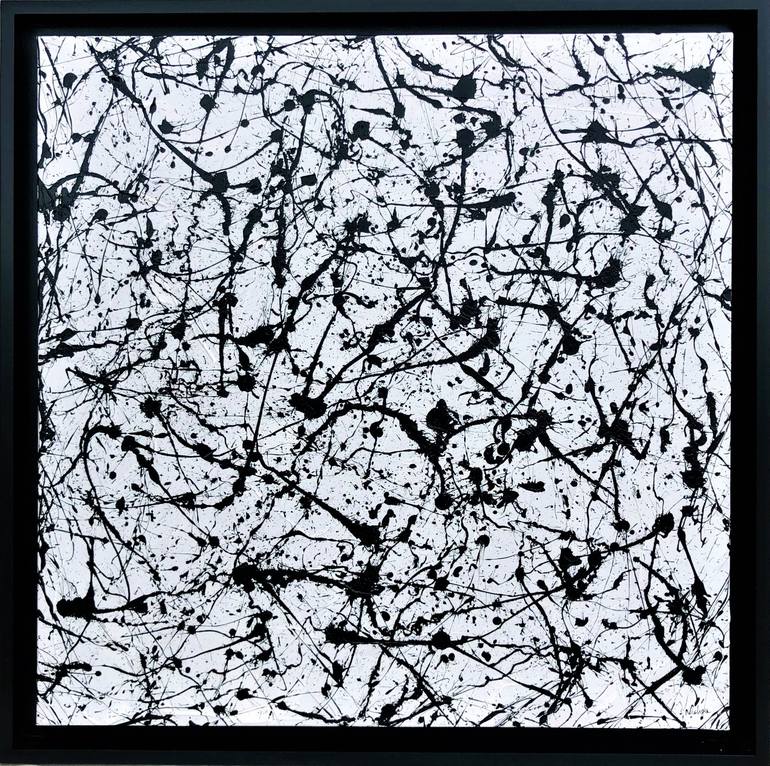 Untangled Jackson Pollock Style Painting by Nisha Ghela