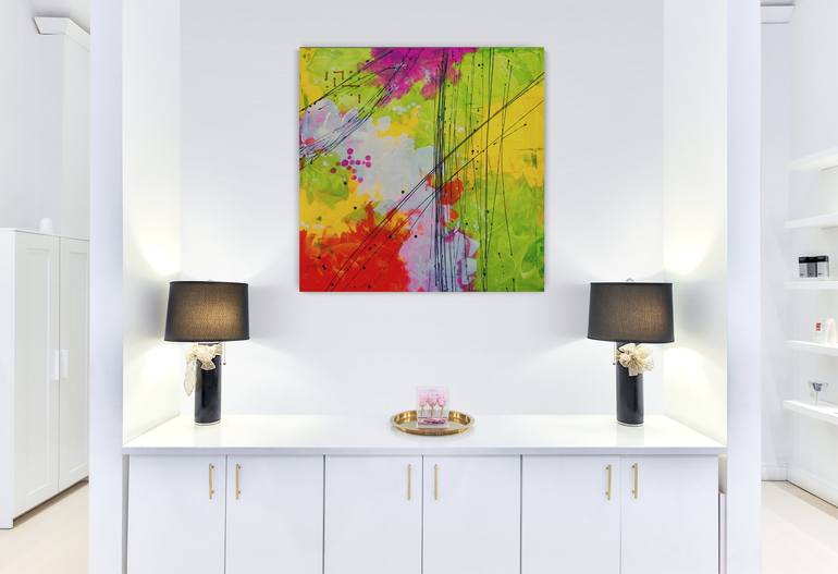 Original Abstract Expressionism Abstract Painting by Nisha Ghela