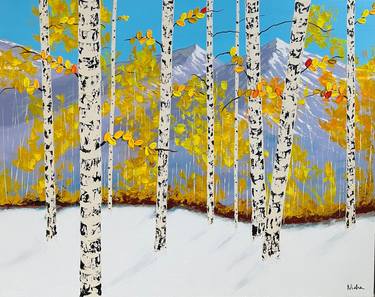 Aspen Tree - First Snow thumb