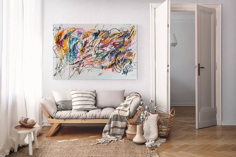 Original Abstract Painting by Âme SAUVAGE