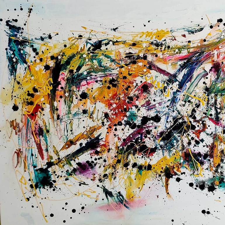 Original Abstract Painting by Âme SAUVAGE