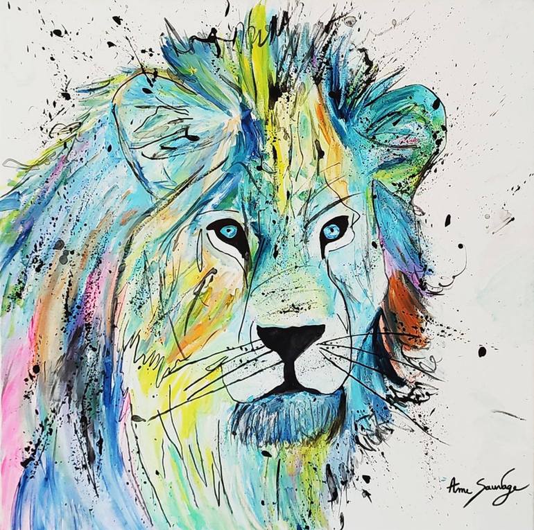 Original Abstract Animal Paintings by Âme Sauvage