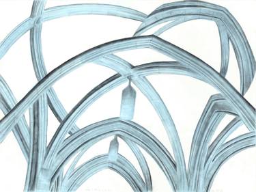 Print of Abstract Architecture Drawings by Cat Rigdon