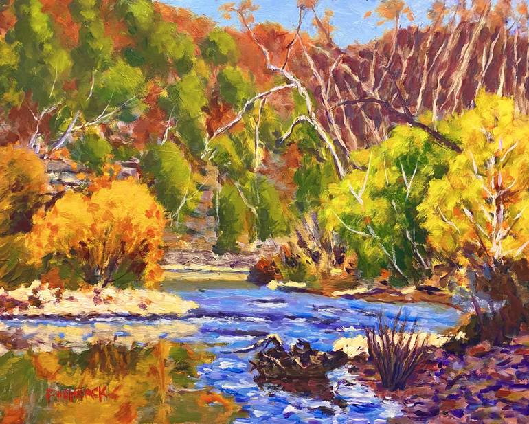 Afternoon on the Jacks Fork Painting by Daniel Fishback