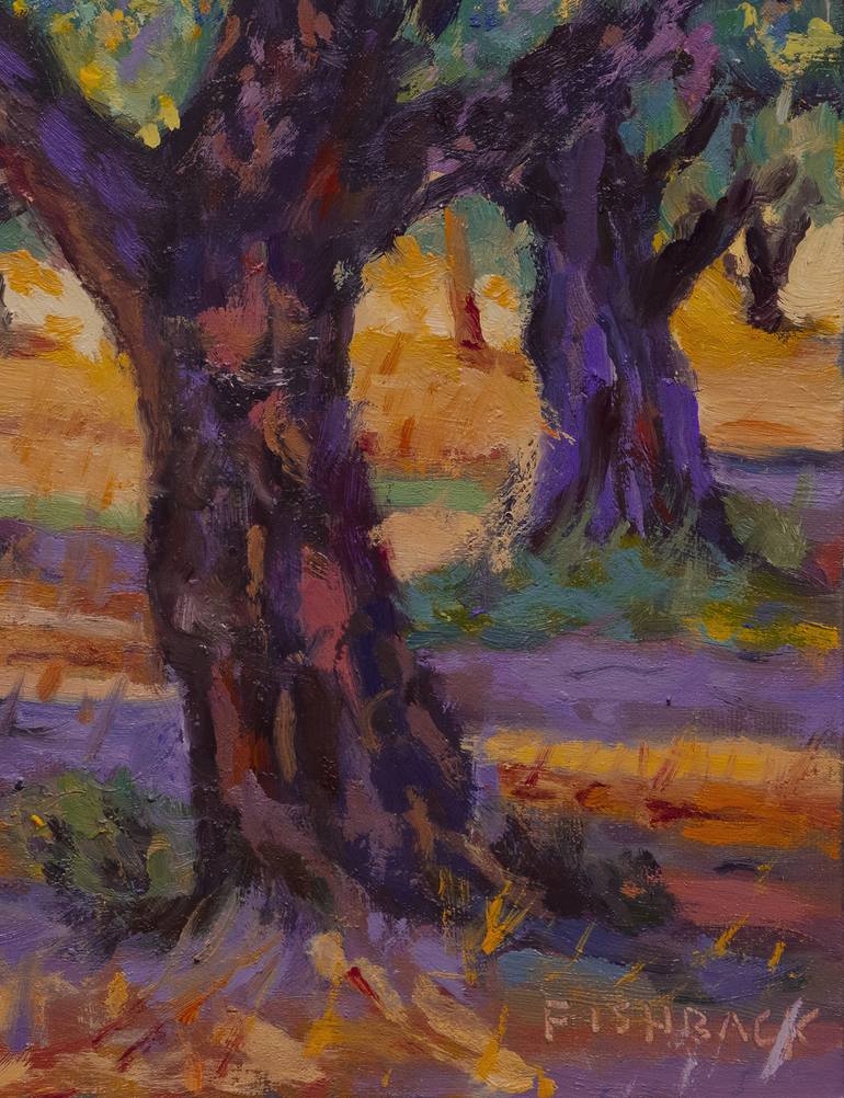 Original Impressionism Landscape Painting by Daniel Fishback