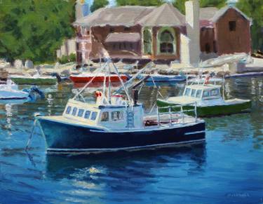 Original Boat Paintings by Daniel Fishback