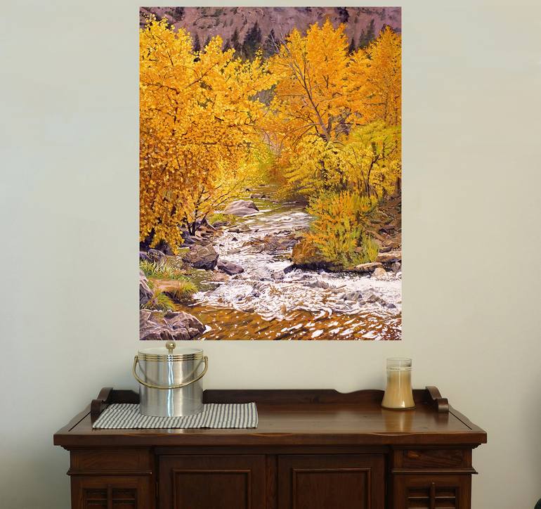 Original Impressionism Landscape Painting by Daniel Fishback