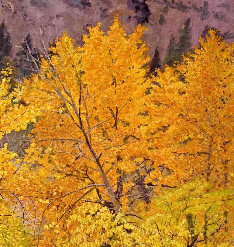 Original Impressionism Landscape Painting by Daniel Fishback
