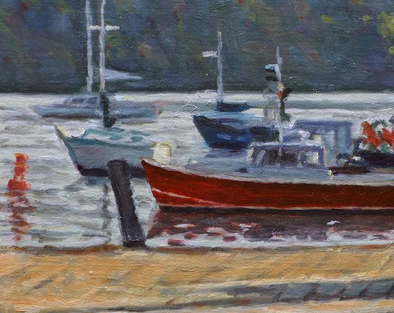 Original Boat Painting by Daniel Fishback