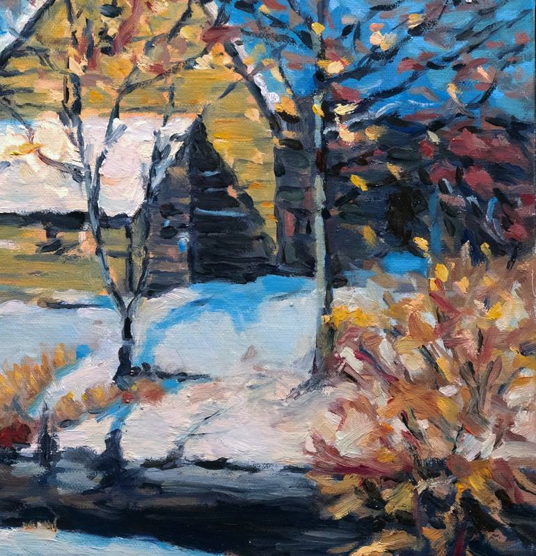 Original Impressionism Landscape Painting by Daniel Fishback