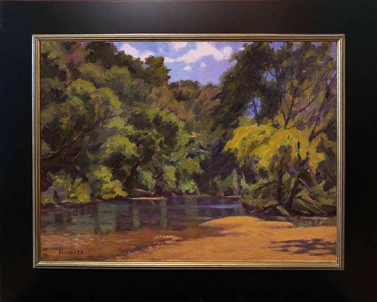 Original Impressionism Landscape Painting by Daniel Fishback