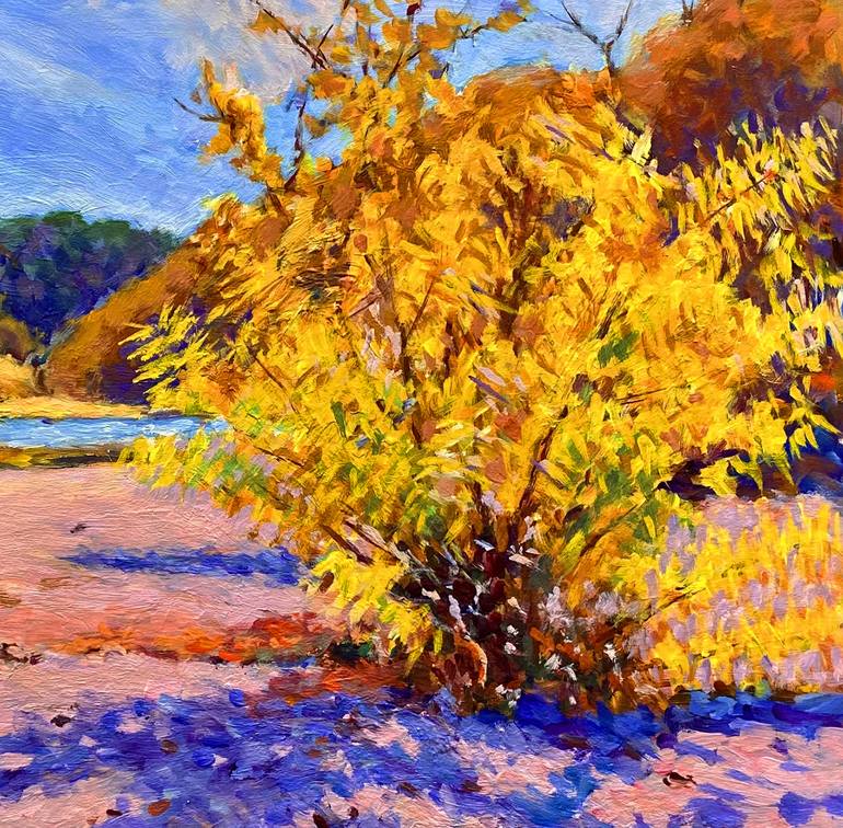 Original Impressionism Landscape Painting by Daniel Fishback