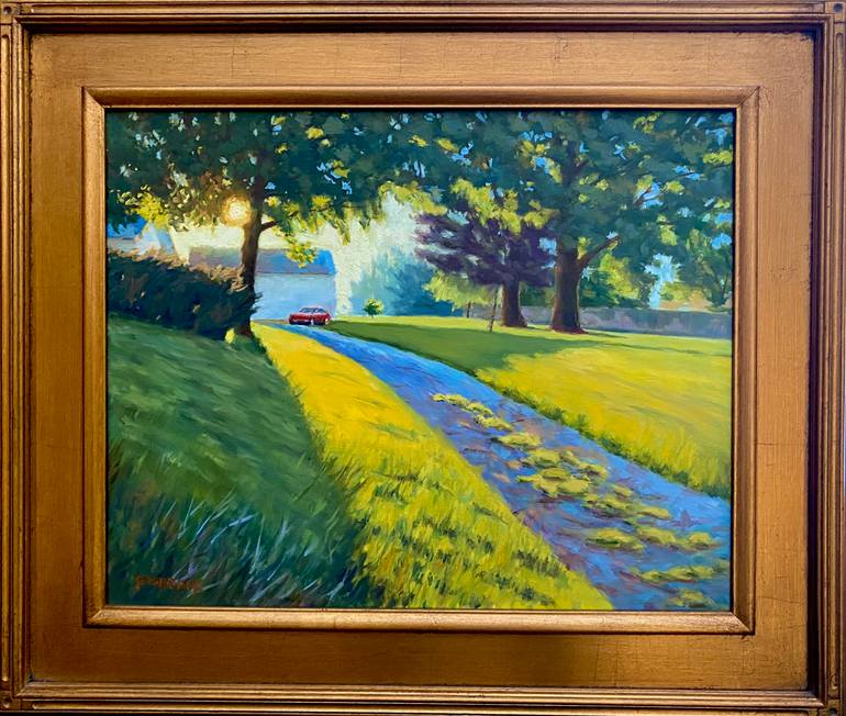 Original Impressionism Landscape Painting by Daniel Fishback