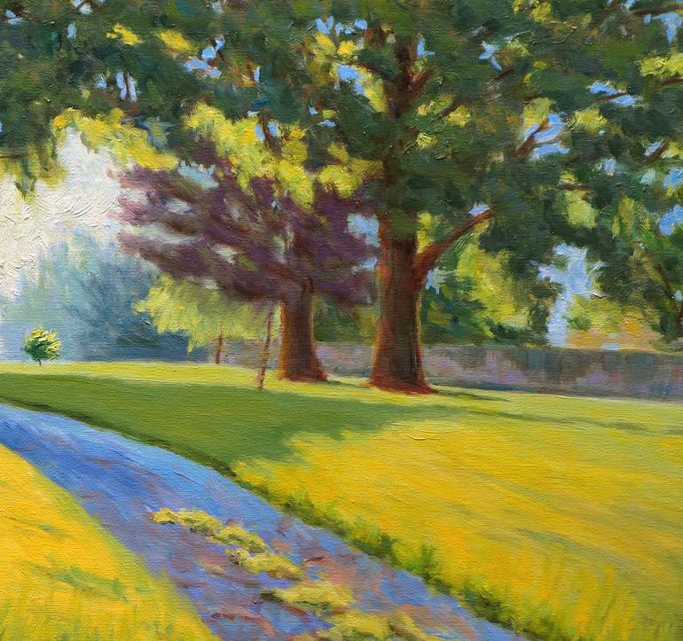 Original Impressionism Landscape Painting by Daniel Fishback