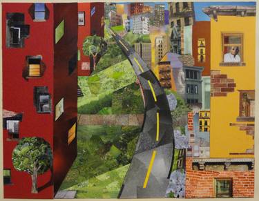 Print of Cities Collage by tony wells