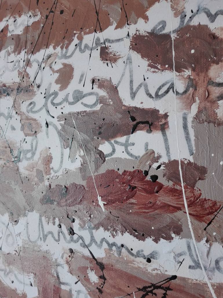 Original Street Art Calligraphy Painting by Luca Leandrin