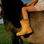 The Yellow Boots (medium size) by Vikram Kushwah