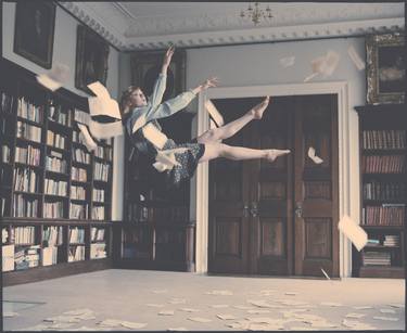 Emily Falling in Library (large) - Limited Edition #8 of 8 thumb