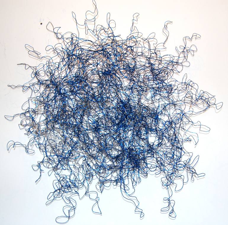 blue scribble - Print