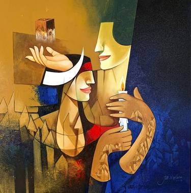 Original Modern Fantasy Painting by Jai Srivastava