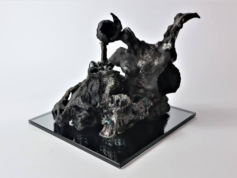 Original Modernism People Sculpture by Piotr Golawski
