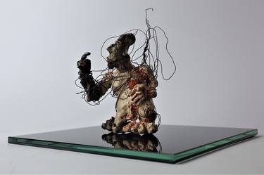 Original Modern People Sculpture by Piotr Golawski