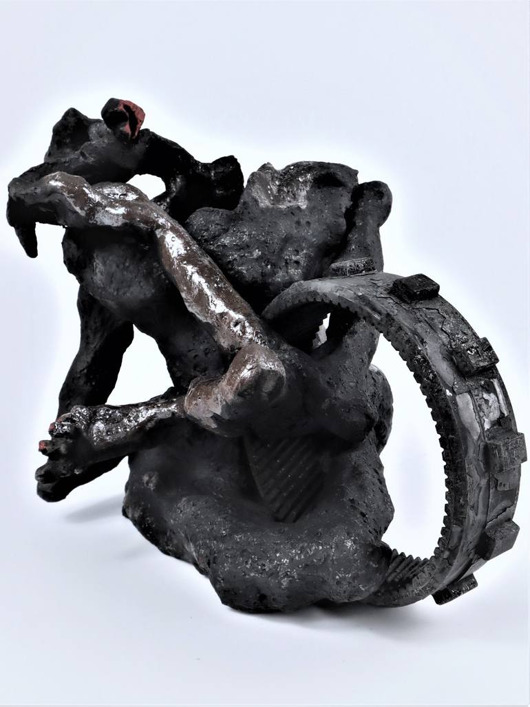 Original Figurative People Sculpture by Piotr Golawski