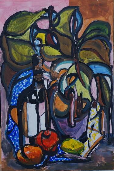 Print of Abstract Expressionism Still Life Paintings by Maria Kalnars