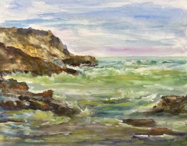 Original Impressionism Beach Paintings by Marilyn Froggatt