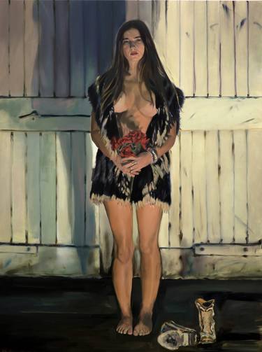 Print of Realism Nude Paintings by Mertim Gokalp