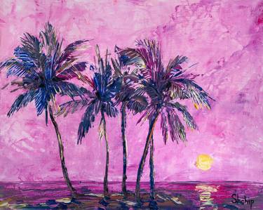 Print of Impressionism Seascape Paintings by Natalia Shchipakina