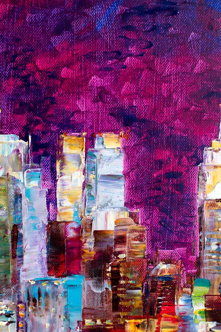 Original Impressionism Cities Painting by Natalia Shchipakina