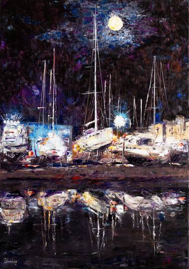 Print of Impressionism Yacht Paintings by Natalia Shchipakina