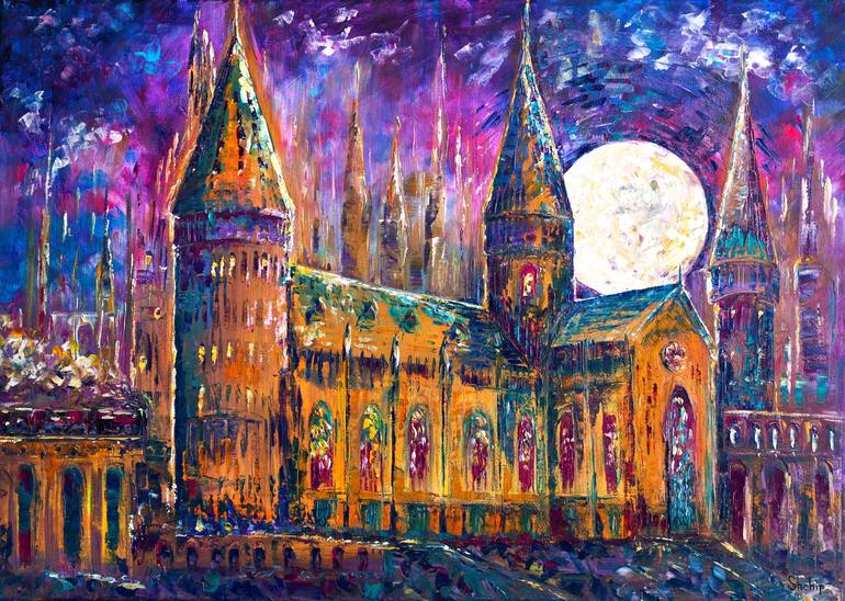 Original Fantasy Painting by Natalia Shchipakina | Impressionism Art on Canvas | Journey into the World of Magic