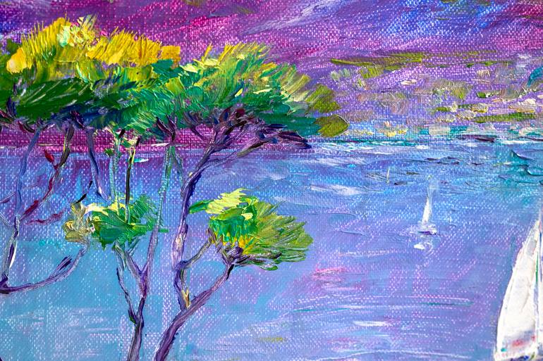 Original Impressionism Seascape Painting by Natalia Shchipakina