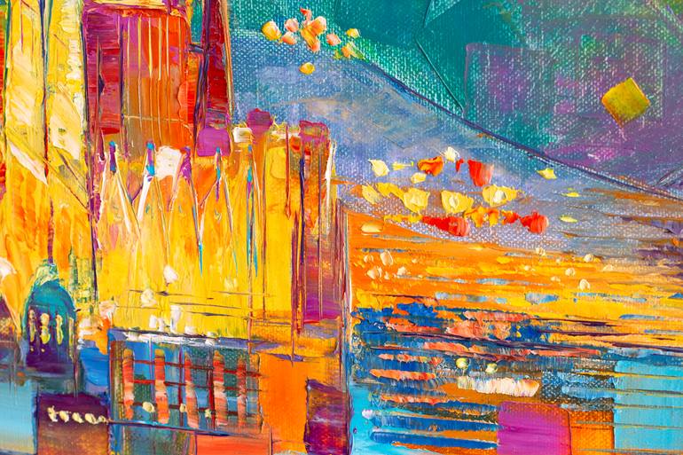 Original Impressionism Cities Painting by Natalia Shchipakina