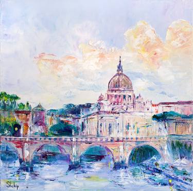 Original Impressionism Cities Paintings by Natalia Shchipakina