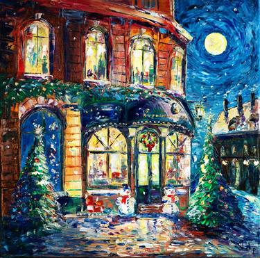 Old Cafe on Christmas Night thumb