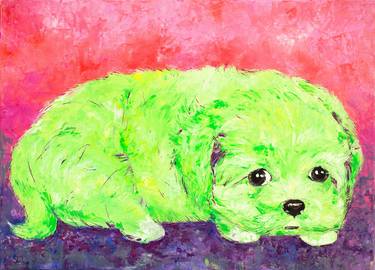 Original Expressionism Dogs Paintings by Natalia Shchipakina