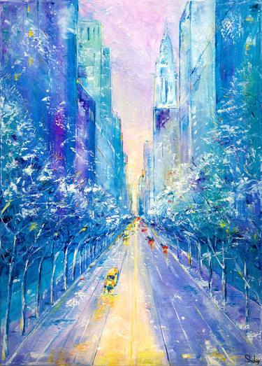 Original Impressionism Cities Paintings by Natalia Shchipakina