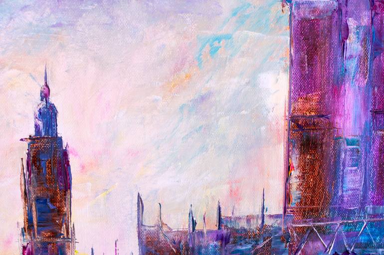 Original Impressionism Cities Painting by Natalia Shchipakina