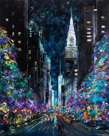 Original Impressionism Cities Painting by Natalia Shchipakina