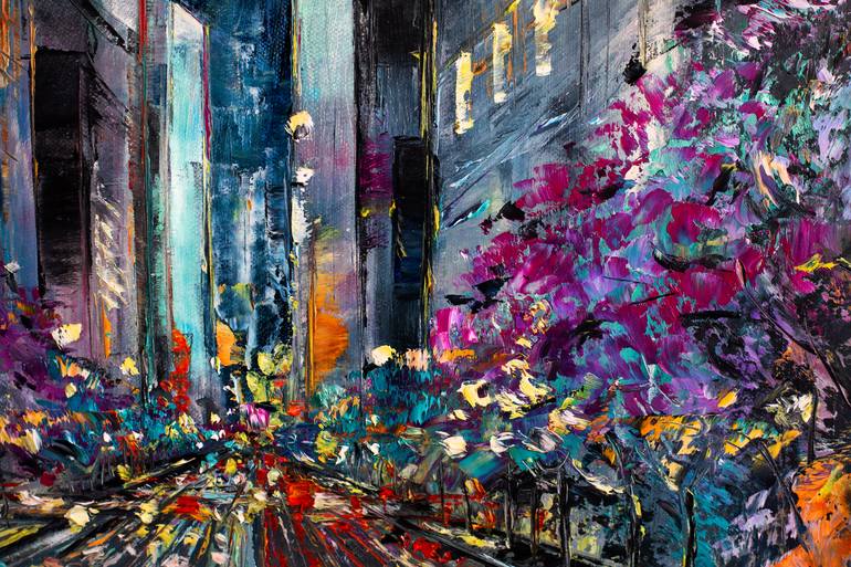 Original Impressionism Cities Painting by Natalia Shchipakina