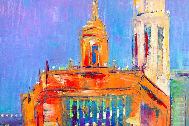 Original Impressionism Cities Painting by Natalia Shchipakina
