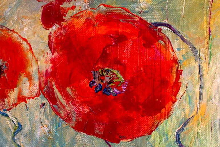 Original Impressionism Floral Painting by Natalia Shchipakina