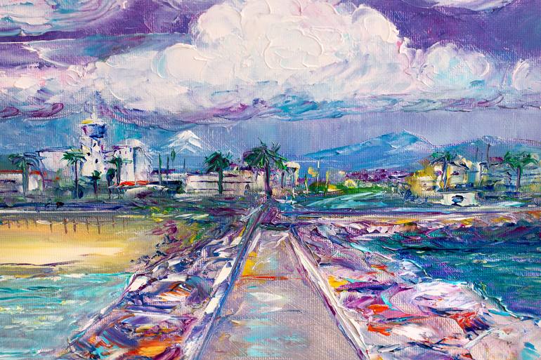 Original Impressionism Beach Painting by Natalia Shchipakina